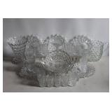 Crystal sets incl. vases, punch bowls, cups, etc. 