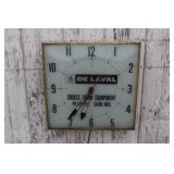 Gross farm equip. DeLaval Clock