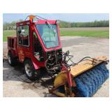 with spreader and sweeper