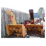 Trackless snowplow attachments