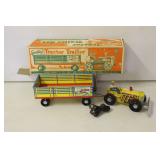 Marx Sparkling Tractor Trailler with Box
