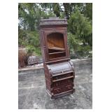 Walnut Cylinder Front Secretary