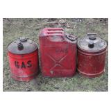 Metal gas cans