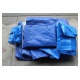 Lot of New and used tarps Lot of New and used tarps