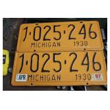 Many old license plates