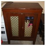 Pie safe w/ glass doors