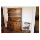 Maple Pewter Cupboard