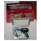Tools and soldering gun