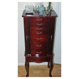 7 drawer 2 door jewelry cabinet