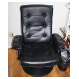 Leather swivel desk chair