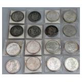 (16) Morgan Silver Dollars