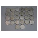 (28) 40% Silver JFK half dollar