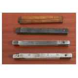 vintage steel rulers