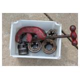 pipe cutter and die set