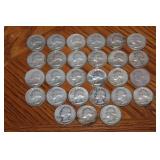 (27) Silver quarters(4) Standing Liberty Silver Quarters