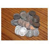 (39) Buffalo nickels