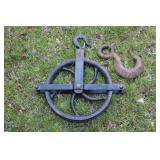 Antique pulley