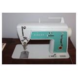 Singer sewing machine and table