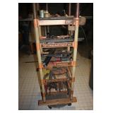 Plastic tool shelving unit 