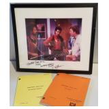 Trapper John Show Scripts with Signed Photograph