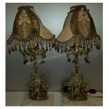 Pair of 20" Kathleen Caid Table Lamps Pair of 20" Kathleen Caid Table Lamps