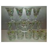 Hand Painted Holiday Cheer Drinking Glasses Hand Painted Holiday Cheer Drinking Glasses