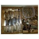 Large Assortment of Silver Plate Flatware