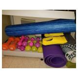 Exercise Weights, Swimming Flippers & Workout Mats