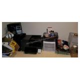 Office Supply Group with HP Printer, Cabinets etc