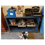 Assorted Tools, Power Inverter & Wood Shelf