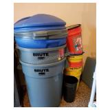 Brute Garbage Cans with Lids and More