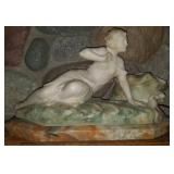 Marble & Alabaster Figural Light