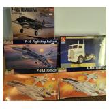 5 ct. Military Planes & White Freightliner Models