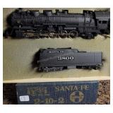 United Santa Fe 2-10-2 Brass HO Train
