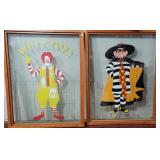 Ronald McDonald & Hamburgler Original Restaurant Windows