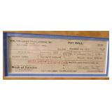 3618: Woodie & Winnie 16 Field Cel, hand Painted Lithographic Background with Payroll Check 3618: Woodie & Winnie 16 Field Cel, hand Painted Lithographic Background with Payroll Check