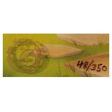 3618: Woodie & Winnie 16 Field Cel, hand Painted Lithographic Background with Payroll Check 3618: Woodie & Winnie 16 Field Cel, hand Painted Lithographic Background with Payroll Check