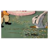 3611: Happy Birthday Bugs Animated Film Art. Hand Painted. 1990 Warner Bros. 17" x 19" 3611: Happy Birthday Bugs Animated Film Art. Hand Painted. 1990 Warner Bros. 17" x 19"