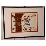 3644: Woody Woodpecker Serigraph signed by Walter Lantz 12.5" x 16.5" 3644: Woody Woodpecker Serigraph signed by Walter Lantz 12.5" x 16.5"