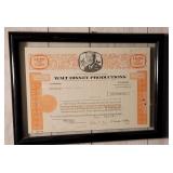 Walt Disney Productions Common Stock Certificate