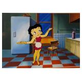 Lot 3652: Circa 1973 Betty Boop 409 Commercial Hand Painted Production Cel. 16x20"