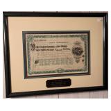 3680: 1898 Baltimore & Ohio Railroad Stock Certificate 3680: 1898 Baltimore & Ohio Railroad Stock Certificate