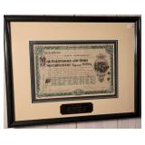 3680: 1898 Baltimore & Ohio Railroad Stock Certificate