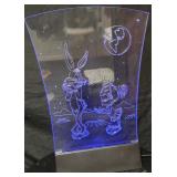 Buzzy Trusiani Limited Edition Acrylic Light Bugs Bunny Sculpture Buzzy Trusiani Limited Edition Acrylic Light Bugs Bunny Sculpture