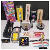 3720: Group of 11 Wrist Watches with Jetsons, Nixon, Rolling Stones Concert Ticket, etc. 3720: Group of 11 Wrist Watches with Jetsons, Nixon, Rolling Stones Concert Ticket, etc.