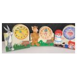 3729: Group of 8 Character Clocks with Alf & Bugs Bunny 3729: Group of 8 Character Clocks with Alf & Bugs Bunny