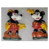 3742: Vintage Mickey and Minne Mouse Cast Figures