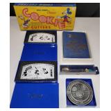 3748: Vintage Disney Cookie Cutters, Commemorative Proof Coin, Watches, Coasters