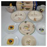 3750: Disney Plate Collection with Oswald and Donald Duck Bread Wrapper