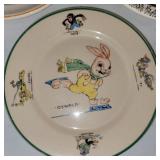 3750: Disney Plate Collection with Oswald and Donald Duck Bread Wrapper